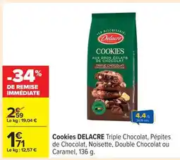Carrefour Cookies Delacre offre