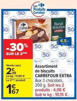 Carrefour Assortiment de biscuits CARREFOUR EXTRA offre