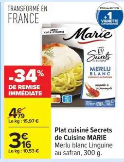 Carrefour Plat cuisiné Secrets de Cuisine MARIE offre