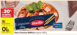 Carrefour Pâtes Collezione BARILLA Linguine, 500 g offre