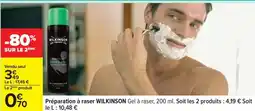 Carrefour Préparation à raser WILKINSON offre