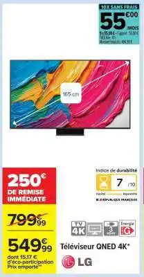 Carrefour Téléviseur QNED 4K offre
