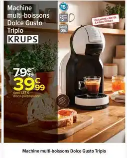 Carrefour Machine multi-boissons Dolce Gusto Triplo offre