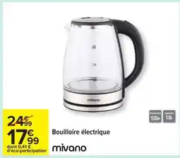 Carrefour Bouilloire électrique offre