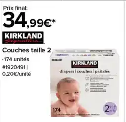 Costco KIRKLAND Couches taille 2 offre
