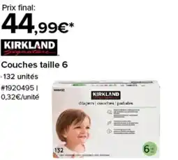 Costco KIRKLAND Couches taille 6 offre