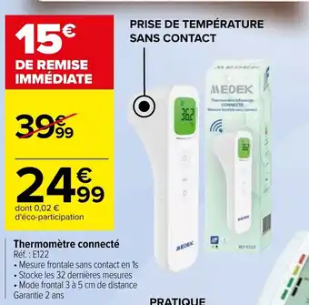 Carrefour Thermomètre connecté offre