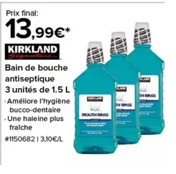 Costco KIRKLAND Bain de bouche antiseptique offre