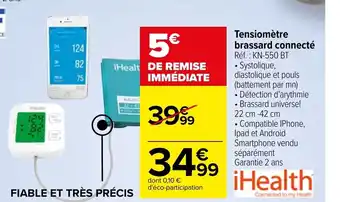 Tensiomètre brassard connecté
