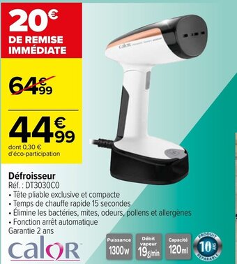 Carrefour Défroisseur offre