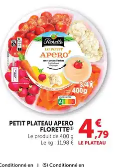 Bi1 FLORETTE Petit plateau apero offre