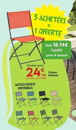 Maxi Bazar Chaise Modula offre