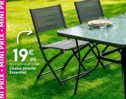 Maxi Bazar Chaise pliante Essentiel offre