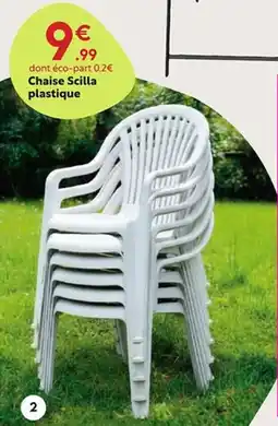Maxi Bazar Chaise Scilla plastique offre