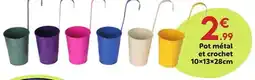 Maxi Bazar Pot métal et crochet offre