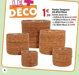 Maxi Bazar Panier Seagrass offre