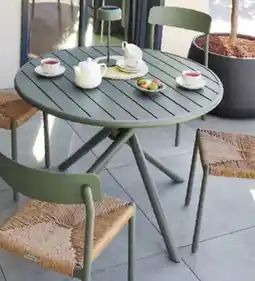 Maxi Bazar Table Nebullia 4 places aluminium offre