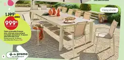 Maxi Bazar HESPÉRIDE Table extensible Evasion avec rallonge automatique rectangle aluminium 14 places offre