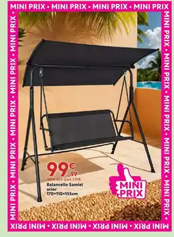 Maxi Bazar Balancelle Samiel acier offre