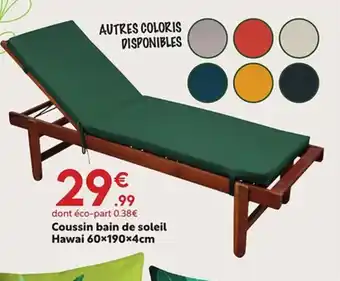 Coussin bain de soleil Hawai