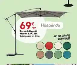 Maxi Bazar HESPÉRIDE Parasol déporté Manoa offre