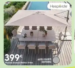 Maxi Bazar HESPÉRIDE Parasol inversé Melhia 3x4m offre