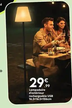 Maxi Bazar Lampadaire d'extérieur rechargeable USB offre