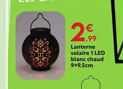 Maxi Bazar Lanterne solaire 1 LED blanc chaud offre