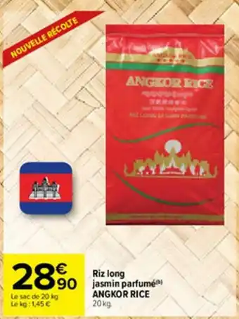 Carrefour Riz long jasmin parfumé Angkor Rice offre