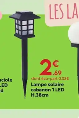Maxi Bazar Lampe solaire cabanon 1 LED offre