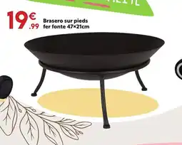 Maxi Bazar Brasero sur pieds fer fonte offre