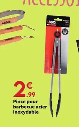 Maxi Bazar Pince pour barbecue acier inoxydable offre