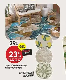 Maxi Bazar Tapis d'extérieur Kepa tissé offre