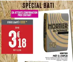 Brico Cash MORTIER prêt à l'emploi offre