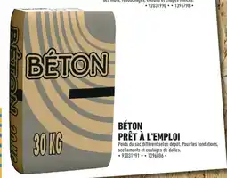 Brico Cash BÉTON Prêt à l'emploi offre