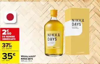 Carrefour Whisky scotch Nikka Days offre