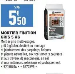 Brico Cash Mortier finition gris offre