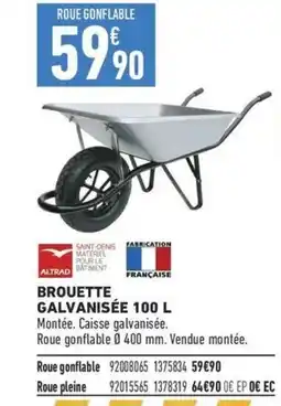 Brico Cash Brouette galvanisée offre