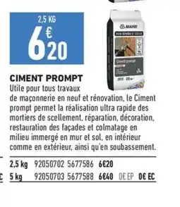 Brico Cash CIMENT PROMPT offre