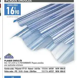 Brico Cash Plaque ondulée offre