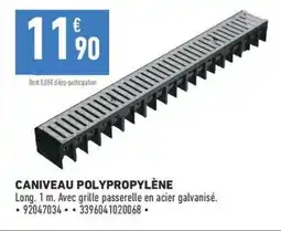 Brico Cash Caniveau polypropylène offre