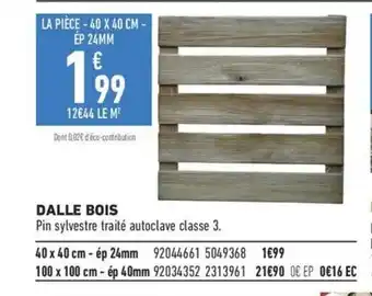 Dalle bois