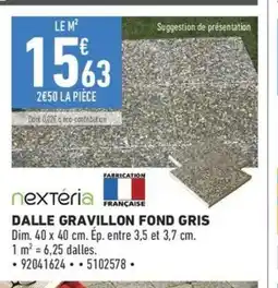 Brico Cash Dalle gravillon fond gris offre