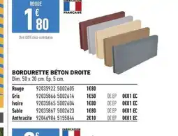 Brico Cash Bordurette béton droite offre