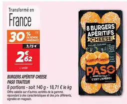 Netto Paso traiteur burgers apéritif cheese offre