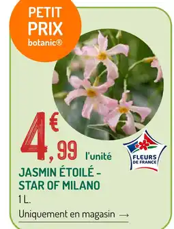 Botanic Jasmin étoilé - star of milano offre