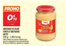 Netto Netto moutarde de dijon forte et onctueuse offre