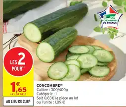 Intermarché Concombre offre