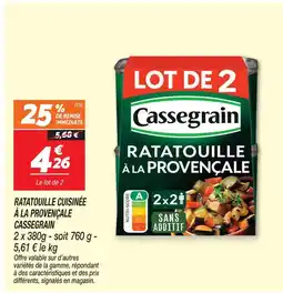 Netto Cassegrain ratatouille à la provençale offre