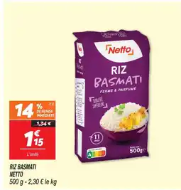 Netto Netto riz basmati offre